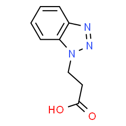 ChemSpider 2D Image | 1H-Benzotriazole-1-propanoic acid | C9H9N3O2