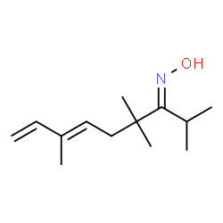 ChemSpider 2D Image | 2,4,4,7-tetramethylnona-6,8-dien-3-one oxime | C13H23NO