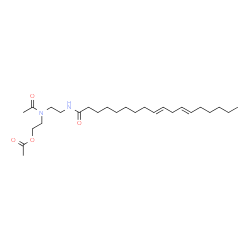 ChemSpider 2D Image | 2-(Acetyl{2-[(9E,12E)-9,12-octadecadienoylamino]ethyl}amino)ethyl acetate | C26H46N2O4