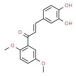 ChemSpider 2D Image | (E)-3-(3,4-Dihydroxyphenyl)-1-(2,5-dimethoxyphenyl)-2-propen-1-one | C17H16O5