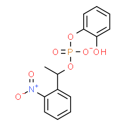 ChemSpider 2D Image | 2-Hydroxyphenyl 1-(2-nitrophenyl)ethyl phosphate | C14H13NO7P
