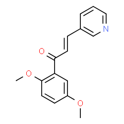 ChemSpider 2D Image | 2',5'-Dimethoxy-3-(3-pyridyl)acrylophenone | C16H15NO3