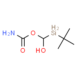 ChemSpider 2D Image | tert-butyl-(carbamoyloxy-hydroxy-methyl)silicon | C6H13NO3Si