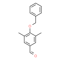 ChemSpider 2D Image | 4-BENZYLOXY-3,5-DIMETHYLBENZALDEHYDE | C16H16O2
