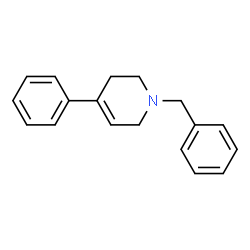 ChemSpider 2D Image | 1-Benzyl-4-phenyl-1,2,3,6-tetrahydropyridine | C18H19N