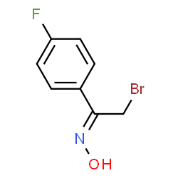 ChemSpider 2D Image | 2-Bromo-1-(4-fluorophenyl)-1-ethanone oxime | C8H7BrFNO