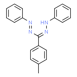 ChemSpider 2D Image | (E)-1-[(Z)-(4-Methylphenyl)(phenylhydrazono)methyl]-2-phenyldiazene | C20H18N4