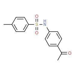 ChemSpider 2D Image | N-(4-Acetylphenyl)-4-methylbenzenesulfonamide | C15H15NO3S
