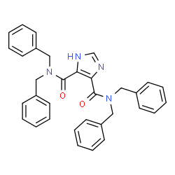 ChemSpider 2D Image | N,N,N',N'-Tetrabenzyl-1H-imidazole-4,5-dicarboxamide | C33H30N4O2
