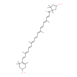 ChemSpider 2D Image | 3,3'-Dihydroxy-beta,kappa-caroten-6'-one | C40H56O3