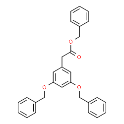 ChemSpider 2D Image | Benzyl [3,5-bis(benzyloxy)phenyl]acetate  | C29H26O4