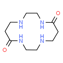 ChemSpider 2D Image | 1,4,8,11-Tetraazacyclotetradecane-5,12-dione | C10H20N4O2