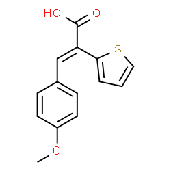 ChemSpider 2D Image | (2Z)-3-(4-methoxyphenyl)-2-thien-2-ylacrylic acid | C14H12O3S