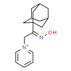 ChemSpider 2D Image | 1-[(2E)-2-(Adamantan-1-yl)-2-(hydroxyimino)ethyl]pyridinium | C17H23N2O