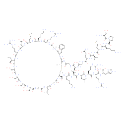 ChemSpider 2D Image | L-Seryl-L-prolyl-L-lysyl-L-methionyl-L-valyl-L-glutaminylglycyl-L-seryl-N-{(4R,10S,16S,19S,22S,25S,28S,31S,34S,37S,40S,43S,49S,52R)-4-{[(2S,5S,8S,11S,14S,17S)-21-amino-5,8-bis(3-carbamimidamidopropyl)
-2-carboxy-1-(1H-imidazol-4-yl)-11-isobutyl-14-isopropyl-4,7,10,13,16-pentaoxo-3,6,9,12,15-pentaazahenicosan-17-yl]carbamoyl}-40-(4-aminobutyl)-49-benzyl-28-[(2S)-2-butanyl]-31,43-bis(3-carbamimidamid
opropyl)-34-(carboxymethyl)-16,19,22,25-tetrakis(hydroxymethyl)-10-isobutyl-37-[2-(methylsulfanyl)ethyl]-6,9,12,15,18,21,24,27,30,33,36,39,42,45,48,51-hexadecaoxo-1,2-dithia-5,8,11,14,17,20,23,26,29,3
2,35,38,41,44,47,50-hexadecaazacyclotripentacontan-52-yl}glycinamide | C143H244N50O42S4