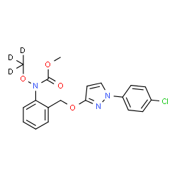 ChemSpider 2D Image | Pyraclostrobin-d3 | C19H15D3ClN3O4