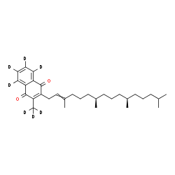 ChemSpider 2D Image | Vitamin K-d7 (5,6,7,8-d4, 2-methyl-d3) | C31H39D7O2