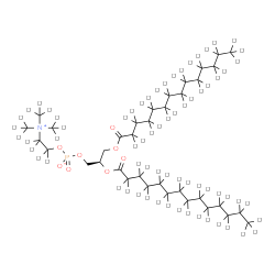 ChemSpider 2D Image | 3-sn-Phosphatidyl(choline-d13),1,2-dimyristoyl-d54 | C36H5D67NO8P
