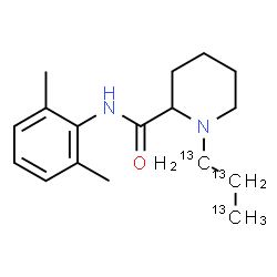 ChemSpider 2D Image | Ripivacaine-(propyl-13C3) | C1413C3H26N2O