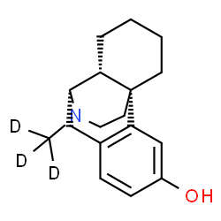 ChemSpider 2D Image | Morphinan-3-ol, 17-(methyl-d3)- | C17H20D3NO