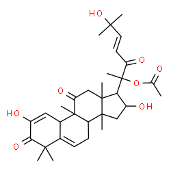 ChemSpider 2D Image | (23E)-2,16,25-Trihydroxy-9,10,14-trimethyl-1,11,22-trioxo-4,9-cyclo-9,10-secocholesta-2,5,23-trien-20-yl acetate | C32H44O8
