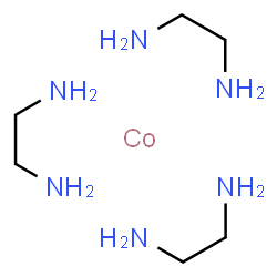 ChemSpider 2D Image | 1,2-Ethanediamine - cobalt (3:1) | C6H24CoN6