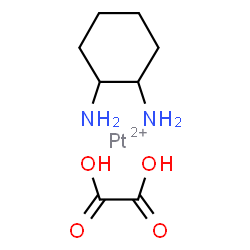 ChemSpider 2D Image | cyclohexane-1,2-diamine; oxalic acid; platinum(+2) cation | C8H16N2O4Pt