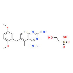 ChemSpider 2D Image | Piritrexim isethionate | C19H25N5O6S