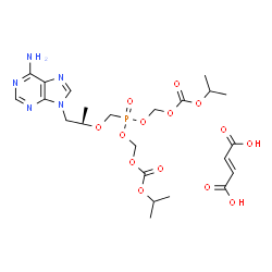 ChemSpider 2D Image | Tenofovir disoproxil fumarate | C23H34N5O14P