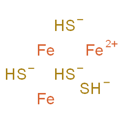 ChemSpider 2D Image | ferrous; iron; sulfanide | H4Fe3S4