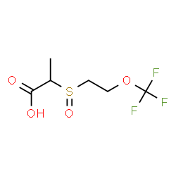 ChemSpider 2D Image | 2-{[2-(Trifluoromethoxy)ethyl]sulfinyl}propanoic acid | C6H9F3O4S