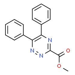 ChemSpider 2D Image | Methyl 5,6-diphenyl-1,2,4-triazine-3-carboxylate | C17H13N3O2
