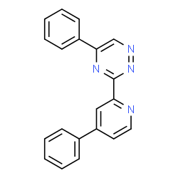 ChemSpider 2D Image | 5-Phenyl-3-(4-phenyl-2-pyridinyl)-1,2,4-triazine | C20H14N4