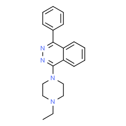 ChemSpider 2D Image | 1-(4-Ethyl-1-piperazinyl)-4-phenylphthalazine | C20H22N4