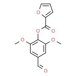 ChemSpider 2D Image | 4-Formyl-2,6-dimethoxyphenyl 2-furoate | C14H12O6
