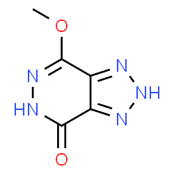 ChemSpider 2D Image | 4-Methoxy-1H-[1,2,3]triazolo[4,5-d]pyridazin-7-ol | C5H5N5O2