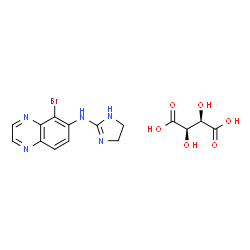 ChemSpider 2D Image | Brimonidine L-tartrate | C15H16BrN5O6