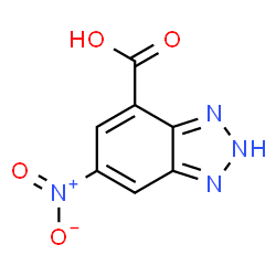 ChemSpider 2D Image | 6-Nitro-2H-benzotriazole-4-carboxylic acid | C7H4N4O4