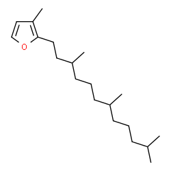 ChemSpider 2D Image | 3-Methyl-2-(3,7,11-trimethyldodecyl)furan | C20H36O