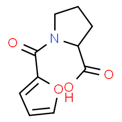 ChemSpider 2D Image | 1-(2-Furoyl)proline | C10H11NO4