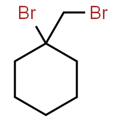 ChemSpider 2D Image | 1-Bromo-1-(bromomethyl)cyclohexane | C7H12Br2