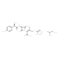 ChemSpider 2D Image | CEFATRIZINE PROPYLENE GLYCOLATE | C21H26N6O7S2