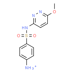 ChemSpider 2D Image | 4-[(6-Methoxy-3-pyridazinyl)sulfamoyl]anilinium | C11H13N4O3S