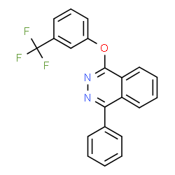 ChemSpider 2D Image | 1-Phenyl-4-[3-(trifluoromethyl)phenoxy]phthalazine | C21H13F3N2O