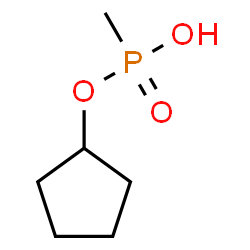 ChemSpider 2D Image | Cyclopentyl hydrogen methylphosphonate | C6H13O3P