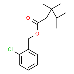 ChemSpider 2D Image | 2-Chlorobenzyl 2,2,3,3-tetramethylcyclopropanecarboxylate  | C15H19ClO2