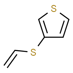 ChemSpider 2D Image | 3-(Vinylthio)thiophene | C6H6S2