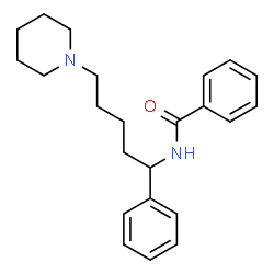 ChemSpider 2D Image | N-[1-Phenyl-5-(1-piperidinyl)pentyl]benzamide | C23H30N2O