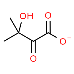 ChemSpider 2D Image | 3-Hydroxy-3-methyl-2-oxobutanoate | C5H7O4