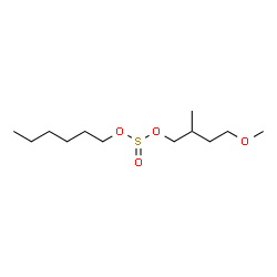ChemSpider 2D Image | Hexyl 4-methoxy-2-methylbutyl sulfite | C12H26O4S